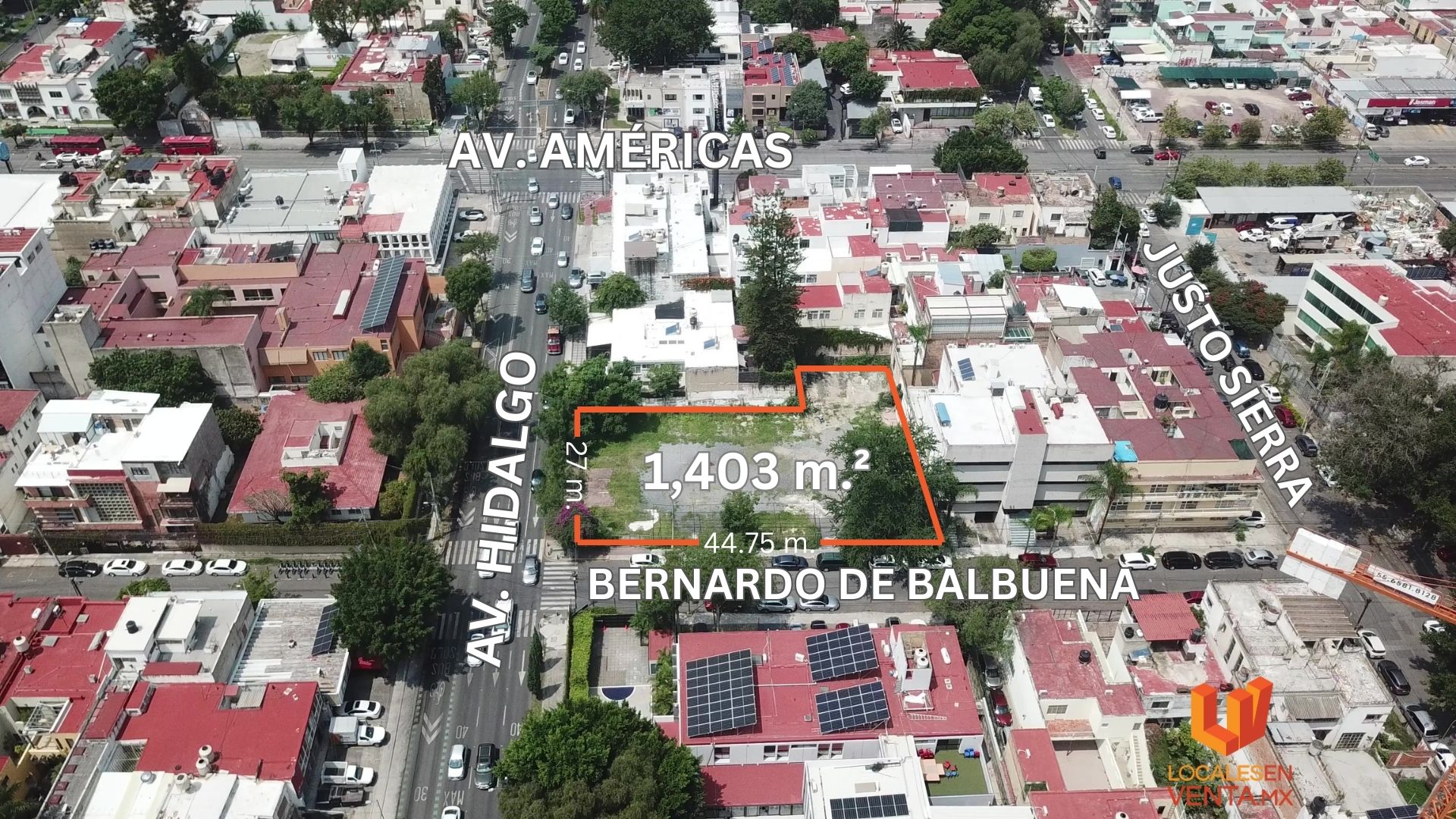 Terreno Venta Av Hidalgo Colonia Americana Guadalajara Jal